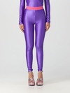 Versace Jeans Couture Trousers  Woman In Violet