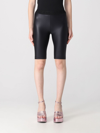 Versace Jeans Couture Black Elasticized Shorts In Black