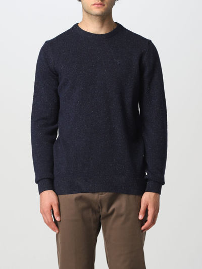 Barbour Basic Knit Pullover In Navy