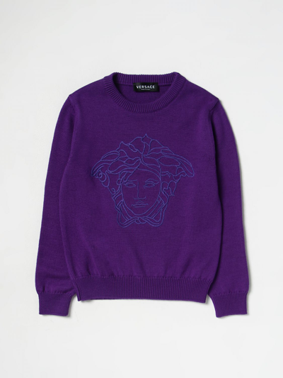 Young Versace Sweater  Kids Color Violet