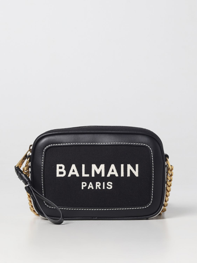 Balmain Voyage Monogram Jacquard Duffle Bag in GFE Ivory/Black