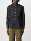 Barbour Wetheram Tailored Shirt In Olive