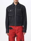Alexander Mcqueen Zip-up Denim Jacket In Denim