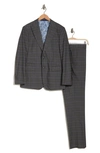 ENGLISH LAUNDRY TRIM FIT PLAID TWO-BUTTON SUIT