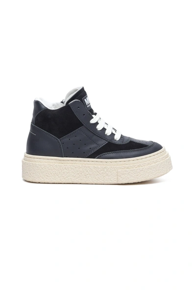 Mm6 Maison Margiela Kids' High Court Sneakers Shoes In Black