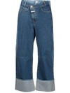 CLOSED CLOSED HIGH-WAISTED DENIM JEANS