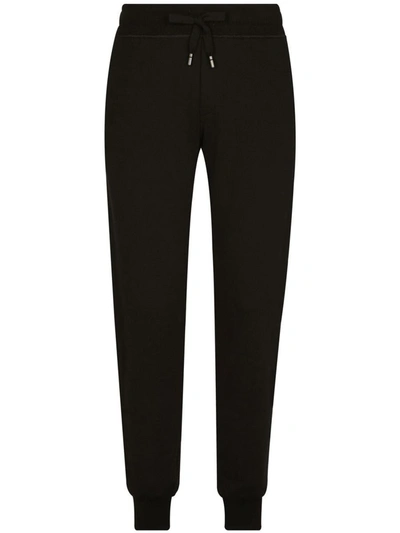 Dolce & Gabbana Drawstring Track Pants In Black