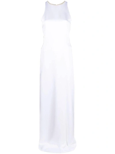 Genny Cut-out Detail Long Dress In White