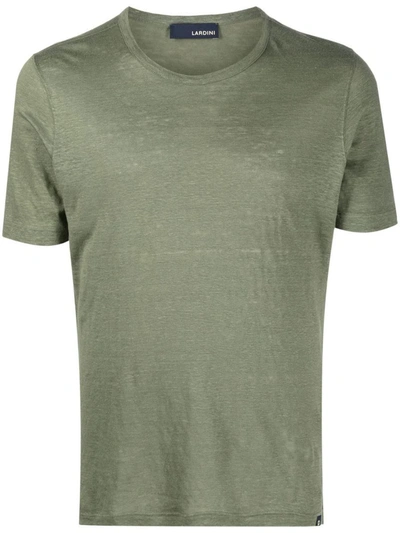 Lardini Round-neck Short-sleeved T-shirt In Green