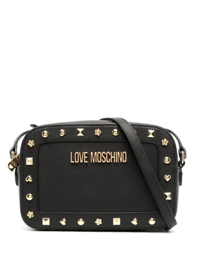 Love Moschino Stud-detailing Crossbody Bag In Black