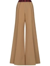 MARNI MARNI LOGO-PRINT PALAZZO TROUSERS