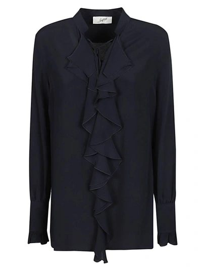 Seafarer Milly Ruched Shirt In Black