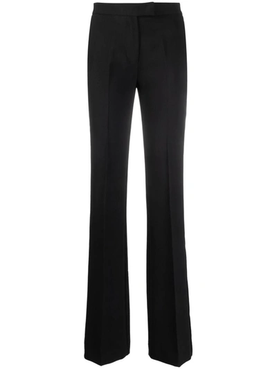 Twinset High-waisted Flared Trousers In Black