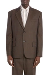 BOTTEGA VENETA PRINCE OF WALES PLAID WOOL SPORT COAT