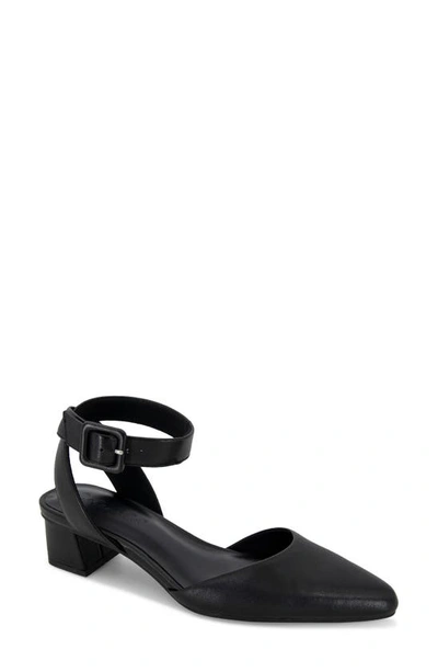 Splendid Lisetta Womens Padded Insole Almond Toe Kitten Heels In Black