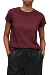 Allsaints Anna Organic Cotton Tee In Winter Orchid