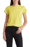 Allsaints Anna Cotton T-shirt In Fluro Yellow