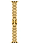 Tory Burch Eleanor Bracelet For Apple Watch In Yellow Gold