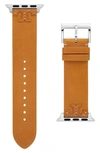 TORY BURCH THE MCGRAW LEATHER 20MM APPLE WATCH® WATCHBAND