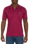 Robert Graham Men's Archie 2 Knit Polo Shirt In Dark Raspberry