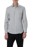 Bugatchi James Ooohcotton® Circle Print Button-up Shirt In Chalk