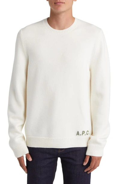 A.p.c. Edward Sweater In White