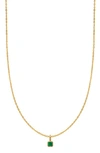 Made By Mary Birthstone Pendant Necklace In Gold