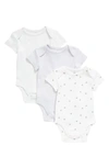 NORDSTROM ASSORTED 3-PACK COTTON BODYSUITS