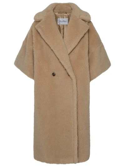 Max Mara Primo Oversized Camel Hair And Silk-blend Coat In Beige