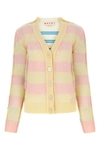 MARNI MARNI WOMAN EMBROIDERED MOHAIR BLEND AND WOOL BLEND CARDIGAN