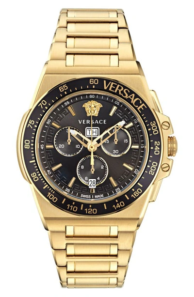 Versace Watch Greca Extreme Chrono In Black