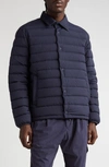 HERNO QUILTED STRETCH NYLON DOWN SHIRT JACKET