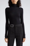 JIL SANDER SEAMLESS MERINO WOOL & SILK SWEATER