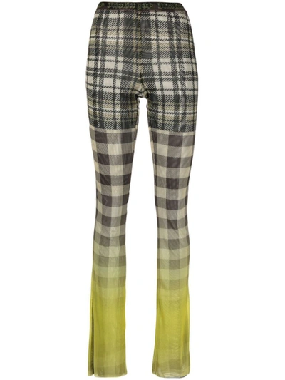 Ottolinger Checked Trousers In Yellow