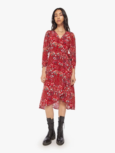 Maria Cher Denia Midi Dress Palermo Berries In Red