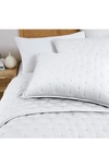 Southshore Fine Linens Luxurious 2-piece Quilted Sham Set In White