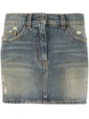 PALM ANGELS PALM ANGELS DENIM MINI SKIRT