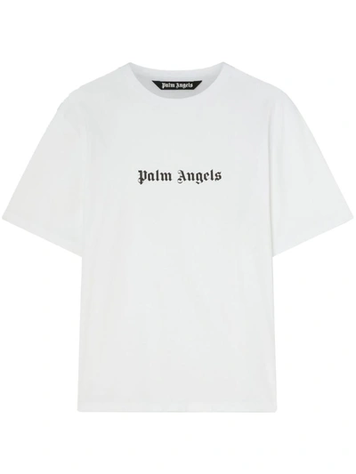 PALM ANGELS PALM ANGELS LOGO COTTON T-SHIRT