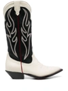 SONORA SONORA EMBROIDERED SUEDE WESTERN BOOTS