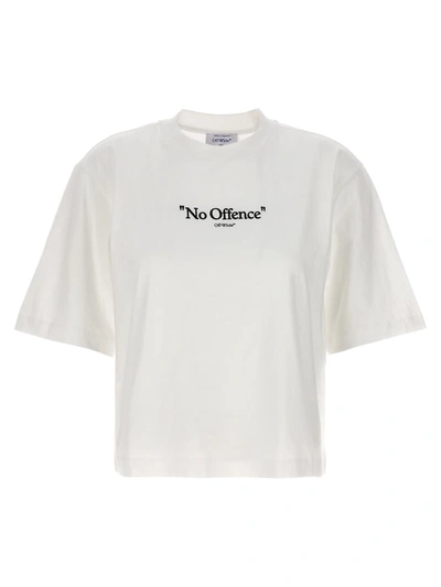 Off-white No Offence T-shirt White In Bianco