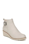 Lifestride Zayne Wedge Bootie In Grey Faux Leather