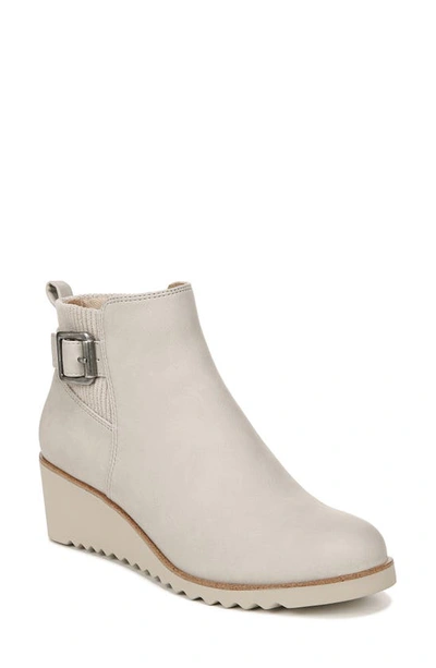 Lifestride Zayne Wedge Bootie In Grey Faux Leather