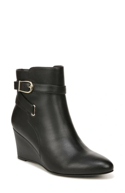 Lifestride Gio Boot Booties In Black Faux Leather
