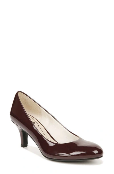 Lifestride Parigi Pumps In Pinot Noir Faux Patent