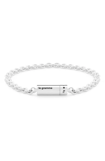 Le Gramme Le 11g Beads Bracelet In Silver
