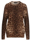 Dolce & Gabbana Leopard Print Cashmere Sweater