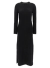 Loulou Studio Long Dress With Ribbed Texture And Slit