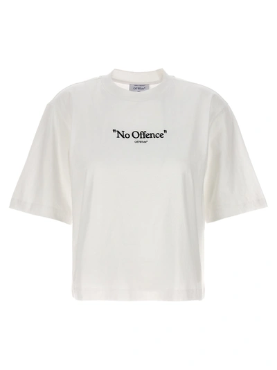 Off-white No Offence T-shirt White In Bianco