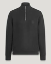Belstaff Hockley Quarter Zip Sweatshirt In Black