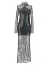 Taller Marmo Silver Sequin-embellished Maxi Dress